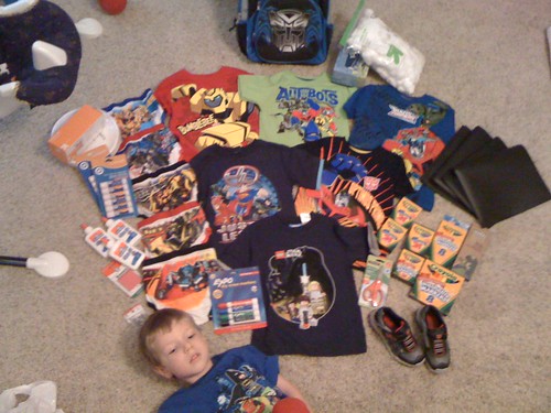 Holy Crap! He needs all that for Kindergarden?