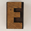 wood type letter E