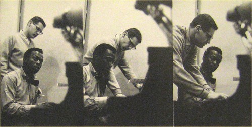 Miles Davis y Bill Evans al piano, durante las sesiones de grabación