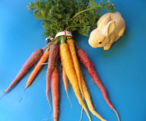 baby rainbow carrots