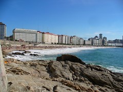 The beach in La Coruña