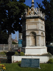 Monument to Hobson, the Cambridge University Carrier in the early 16th century