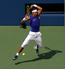 Rafael Nadal 02 2005年のUSオープンテニスにて