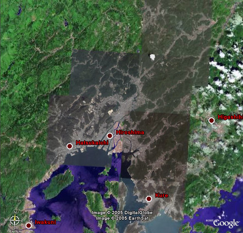 Google Earth New High-Resolution Area - Hiroshima