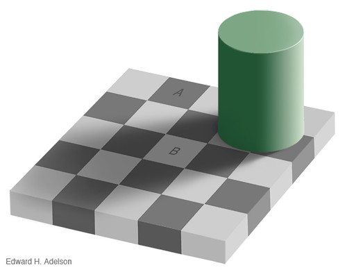 Squares of same color