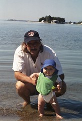 Daddy and Leda in the 1000 Islands (Grass Pointe Park)