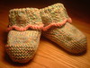 Multicolored booties