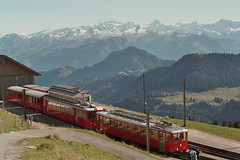 Funicular rail at Rigi Kulm