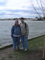 Me and Andrew at the cherry blossom festival