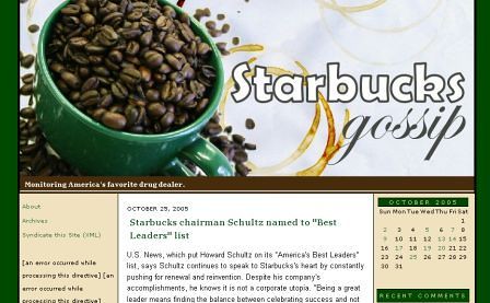 Jim Romenesko's Starbuck blog