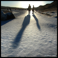 two men and two shadows