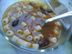 Yummy bean and noodle soup at Sciue
