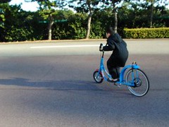 花見川緑地交通公園で自転車にのったよ！