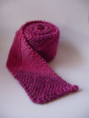 Pink multi-directional scarf