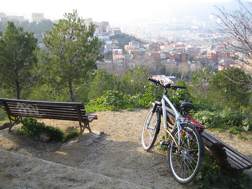 Vista del barrio de Horta, en Barcelona, desde el Parc del Guinardó