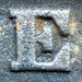 Cast Iron Capital Letter E (North Scituate, RI)