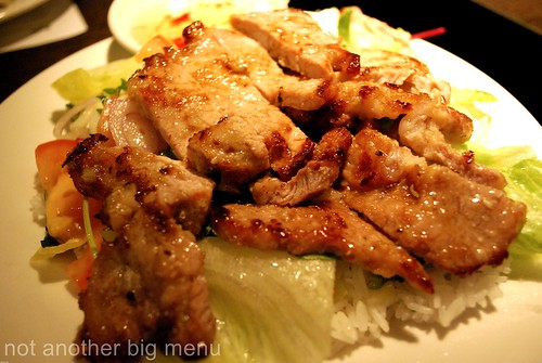 Viet Grill - Com suon £7 - Pan seared pork filet mignon with house pickle over steamed rice