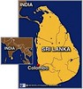 mapa de Sri- lanka
