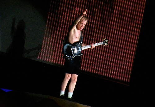 AC DC Concert (Montreal) - Angus Young during 'Let There Be Rock'