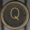 typewriter key letter Q