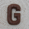 chocolate letter G