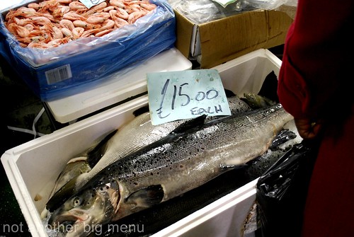 Billlingsgate fish market - salmon 2