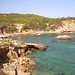 Ibiza - aguas verdes en Cala Charraxa