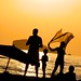 Ibiza - sunset summer orange sun sol beach silhoue
