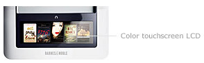 Nook eReader Color, Touchscreen LCD