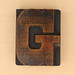 wood type letter G