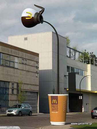 Creative-Ads-from-McDonalds-coffee-lamppost