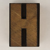 wood type letter H