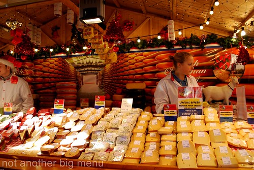 Manchester Christmas market - cheese stall 2