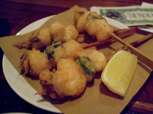 Shrimp, Octopus, and Mackerel Skewers, Maialino