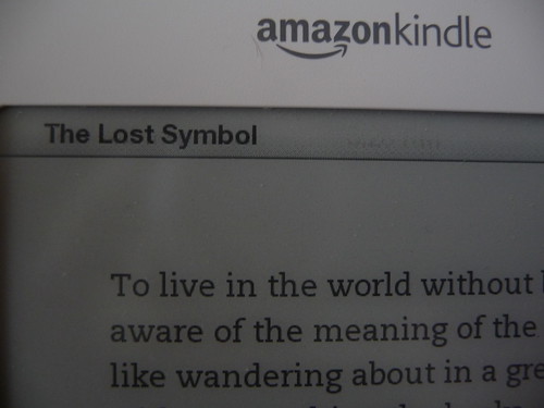 The Lost Symbol on the Kindle