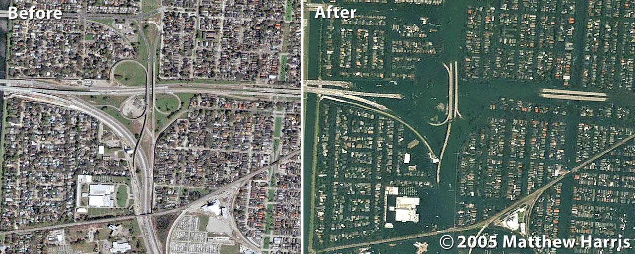 Before and After Flooding