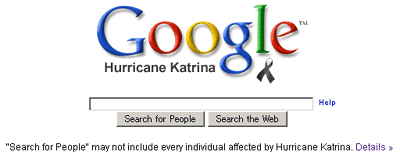 Google Hurricane Katrina Resources