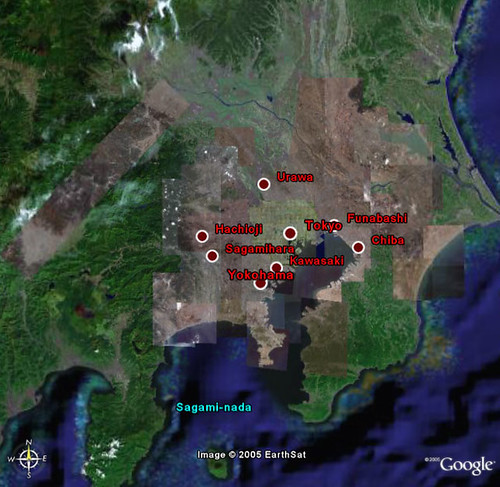 Google Earth New High-Resolution Area - Kanto/Yamanashi