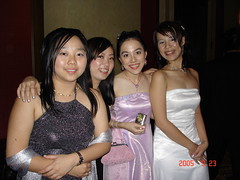 Monash Ball 2005 Flame and Frost - Shing Ying, Kerllie, Wan Feng and Me