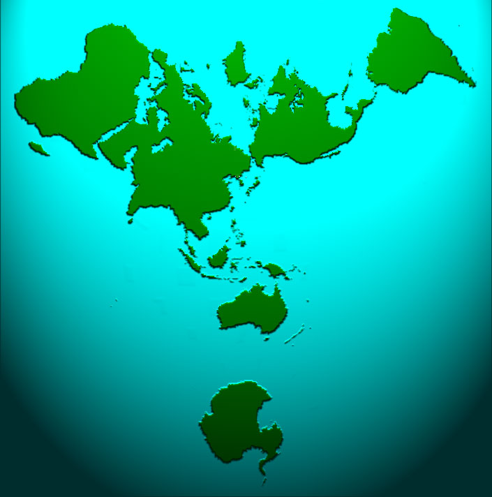 World Map Australia