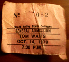 Tom Waits ticket