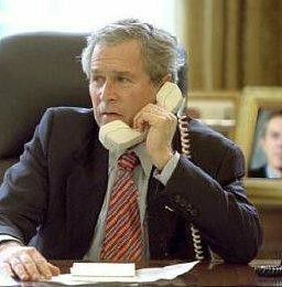 Bush on the Phone