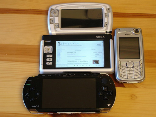 Nokia 770 comparison: Nokia 770 vs. PSP vs. Nokia 7710 vs. Nokia 6680