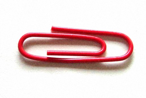 red paper clip