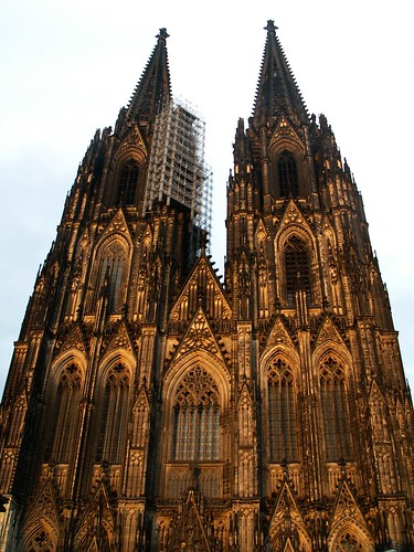 Köln (Cologne) - the Cathedral at nightfall