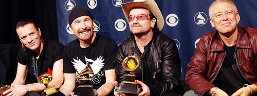 U2 win big at 2006 Grammy Awards - click on image to see Flickr photos of Grammys