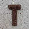 chocolate letter T
