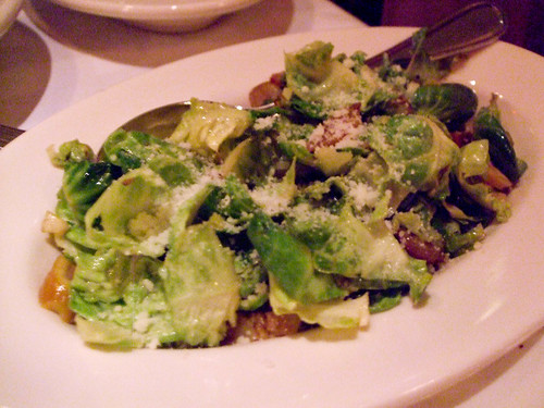 Brussels Sprouts, Chestnuts and Pecorino, Maialino