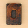 wood type letter O