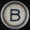 typewriter key letter B